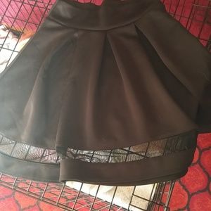 Black skater skirt